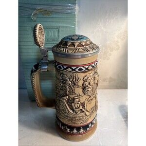 1988 Avon Indians Of The American Frontier Stein In Original Box